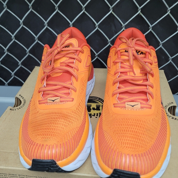 Hoka Bondi 17 Orange Athletic Sneakers - Picture 3 of 6